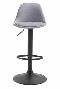 Tabouret de bar Kiel Gris - Noir