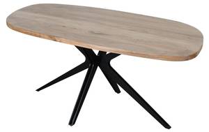 Table LIVIANI Noir - Bois manufacturé - 100 x 76 x 190 cm