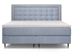 Boxspringbett Adore Bonellfederkern Blaugrau - Breite: 140 cm