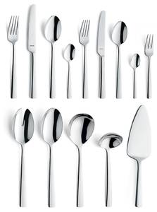 Dessertlöffel Moderno 2er Set Silber - Metall - 2 x 3 x 19 cm