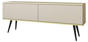 TV-Lowboard Praia Beige - Braun - Schwarz