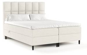 Premium Boxspringbett Anabelle Creme - Breite: 200 cm