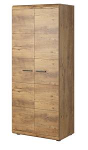 Vitrinenschrank ELEN 80 Braun - Holzwerkstoff - Kunststoff - 80 x 194 x 54 cm