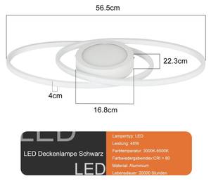 LED Deckenleuchte Einäugig Weiß