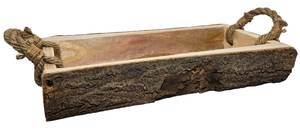 Holzkiste Lia Braun - Holz teilmassiv - 17 x 7 x 55 cm