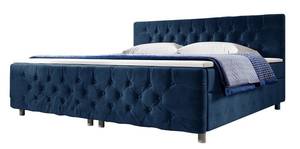 Boxspringbett Voler Blau - Breite: 160 cm - H3