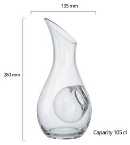 Sommelier Weißwein Kühlkaraffe Glas - 14 x 28 x 14 cm