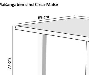 Esstisch CALI Akazie Dekor - Beige - 160 x 85 cm - Schwarz