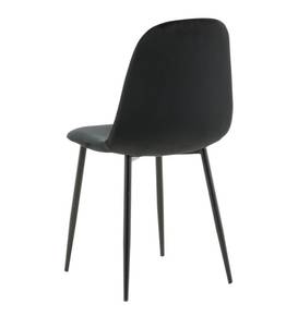 Chaise de salle à manger Polar lot de 2 Noir - 43 x 88 x 53 cm