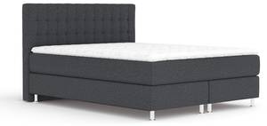 Boxspringbett Sorrento Schwarz - Breite: 140 cm