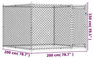 Cage pour chien 3033230-1 Profondeur : 200 cm