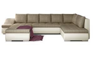 Ecksofa GIOVAN Beige - Ecru - Ecke davorstehend links