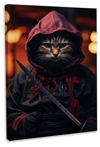 Leinwandbild Cat Warrior IV 40 x 60 cm