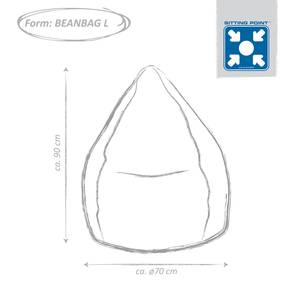 Beanbag Brava L - Flachgewebe - Dunkelblau