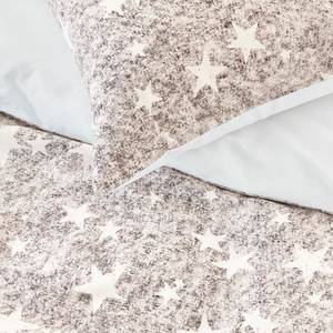 Parure de lit Counting Stars Coton - Sahara / Blanc - 200 x 220 cm + 2 oreillers 80 x 80 cm