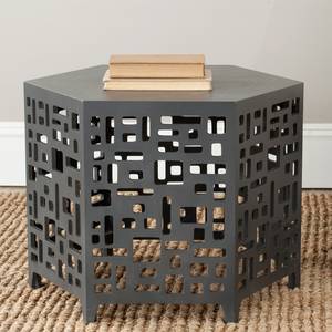 Table d'appoint Amdara Bayur massif - Anthracite