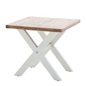 Tavolino Balignton Legno massello di pino - Bianco