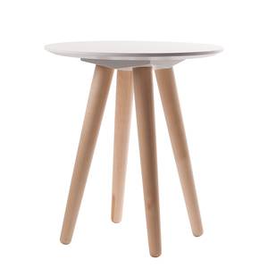 Table d'appoint Bee I Blanc / Bouleau massif