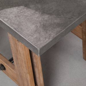 Highboard Beton massief acaciahout/betonnen look - Grijs - Grijs