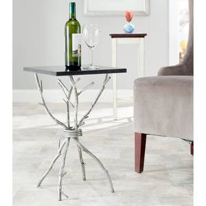 Table dappoint Biksti Granite / Fer - Granite / Argenté