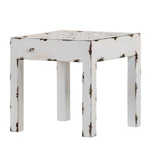 Table basse Chapalasee Pin massif blanc - Teinté et verni