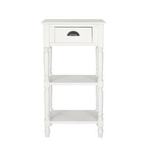 Table d'appoint Chucky Pin massif - Blanc