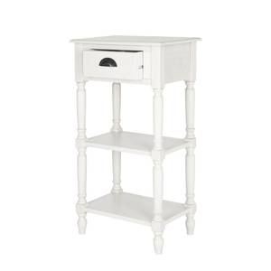 Table d'appoint Chucky Pin massif - Blanc