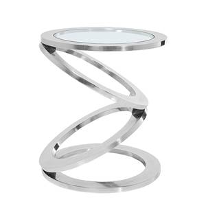 Tavolino d'appoggio Circolo Argento - Metallo - Altezza: 45 cm
