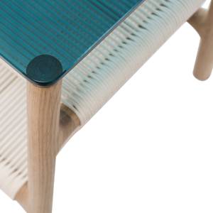 Tables d’appoint Fleek Chêne massif - Chêne clair / Bleu