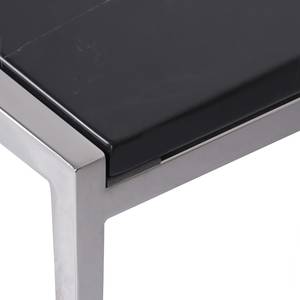 Table d'appoint Fred Marbre / Acier inoxydable - Noir