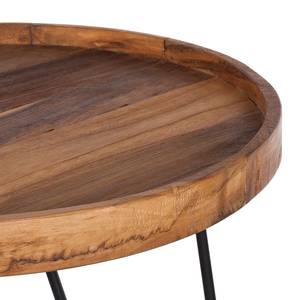 Tavolino Gimont legno massello di teak / metallo - 50 x 50 cm