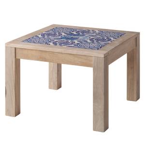 Table d'appoint Ibiza Manguier massif / Céramique - Manguier / Bleu