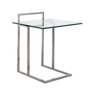 Table d’appoint Ivan Verre / Acier inoxydable