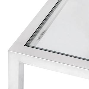 Tavolino Jacob Vetro/ acciaio inossidabile - Argento