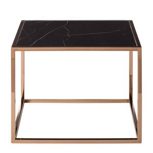 Table d’appoint Jacob Marbre / Acier inoxydable - Noir / Cuivre