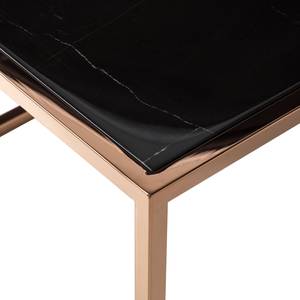 Table d’appoint Jacob Marbre / Acier inoxydable - Noir / Cuivre