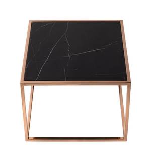 Table d’appoint Jacob Marbre / Acier inoxydable - Noir / Cuivre