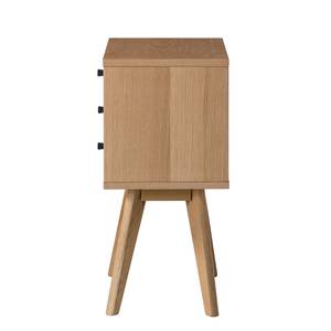 Bijzettafel Kamion deels massief eikenhout - wit/eikenhout - Hoogte: 68 cm