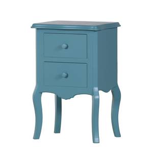 Table d'appoint Lovund Pin partiellement massif - Turquoise