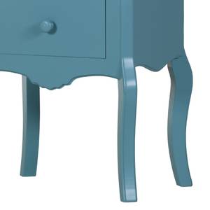 Table d'appoint Lovund Pin partiellement massif - Turquoise