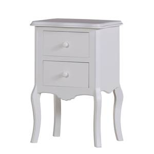 Table d'appoint Lovund Pin partiellement massif - Blanc