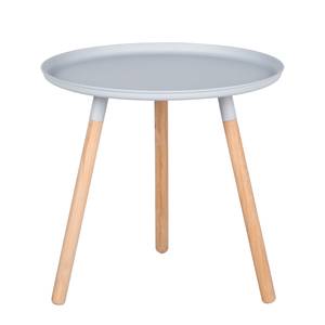 Tables d'appoint Mika (lot de 2) Gris clair / Blanc