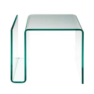 Table d'appoint Newspaper Transparent - Verre - 48 x 42 x 38 cm