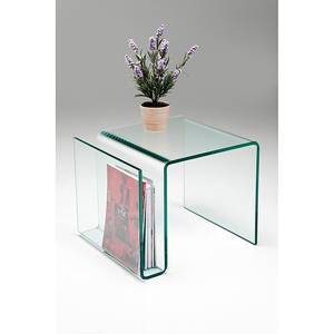 Table d'appoint Newspaper Transparent - Verre - 48 x 42 x 38 cm