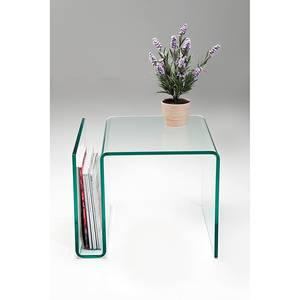 Table d'appoint Newspaper Transparent - Verre - 48 x 42 x 38 cm