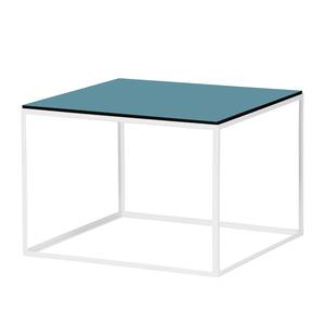 Table d'appoint Piet I Bleu pétrole / Blanc