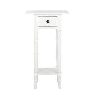 Table d'appoint Sabrina Pin massif - Blanc