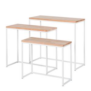 Tables gigognes Sanna (lot de 3) Aulne massif