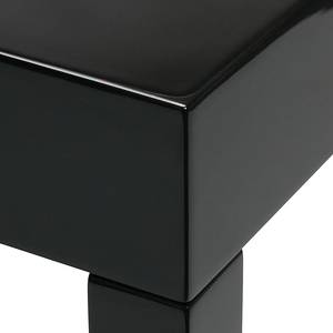 Set de tables d'appoint Gleamy Paulownia partiellement massif - Noir brillant