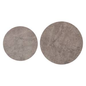 Tavolino Nilla II (2 pezzi) Rovere parzialmente massello - Effeto cemento